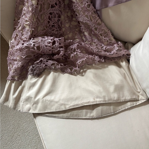 Mother of the Bride Groom Formal Floor Length Chiffon Lace Evening Dress - Picture 9 of 13